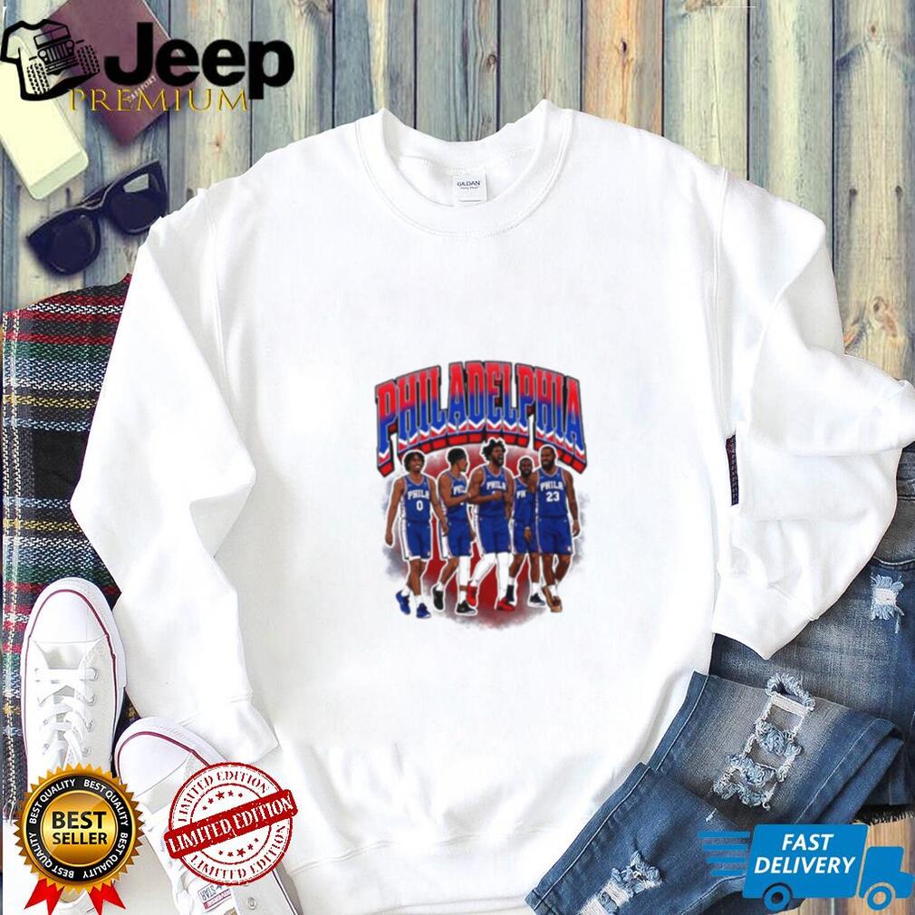 Philadelphia Basketball Starting 5 Lebron Retro shirt