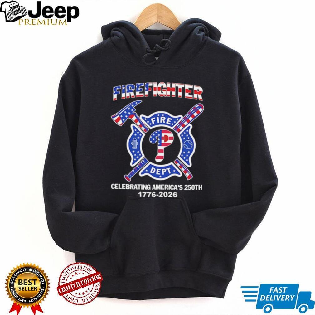 Philadelphia Fire Dept America’s 250th Anniversary Patriotic T Shirt