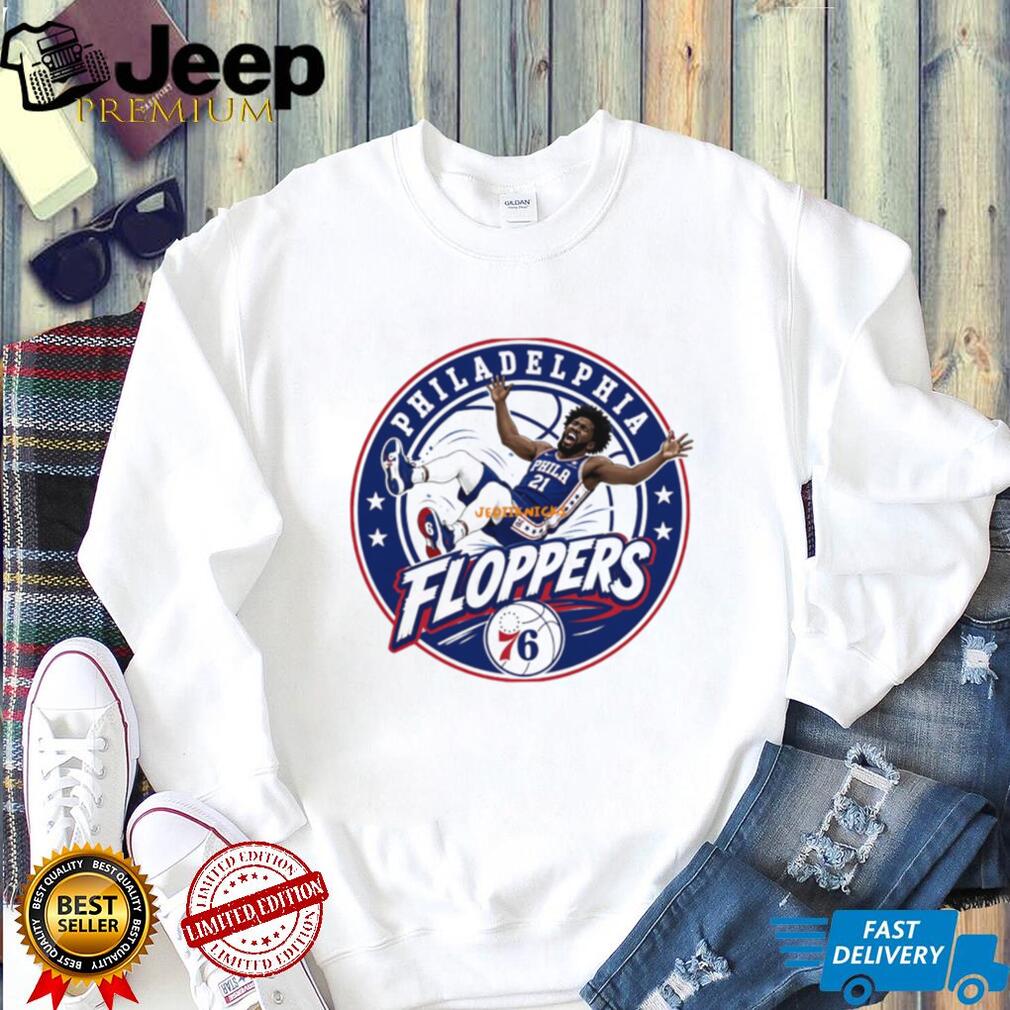Philadelphia Floppers NBA Parody T Shirt Joel Embiid 76ers Humor