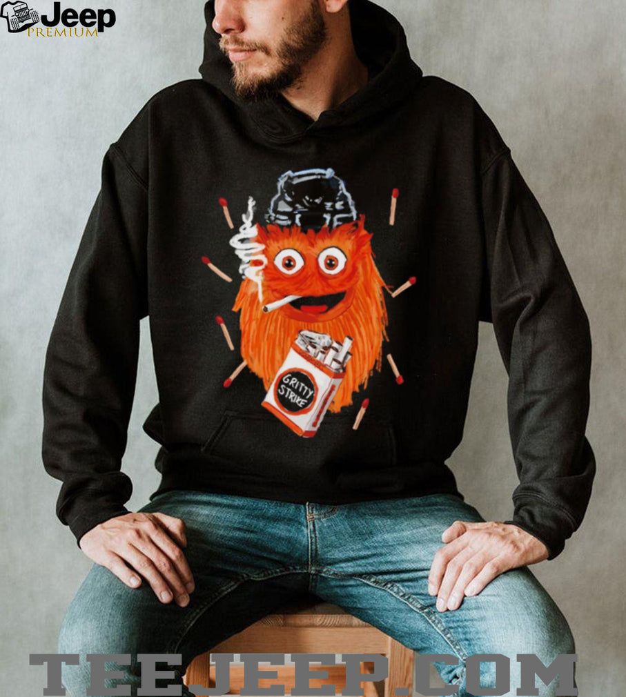 Philadelphia Flyers Gritty Hockey Mascot Smoking Gritty Strike Vintage Fans Men Women T Shirt