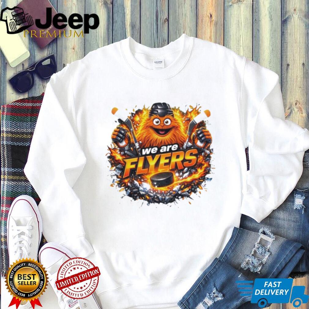 Philadelphia Flyers Gritty Mascot We Are Flyers Hockey Fan Retro Men Women T Shirt