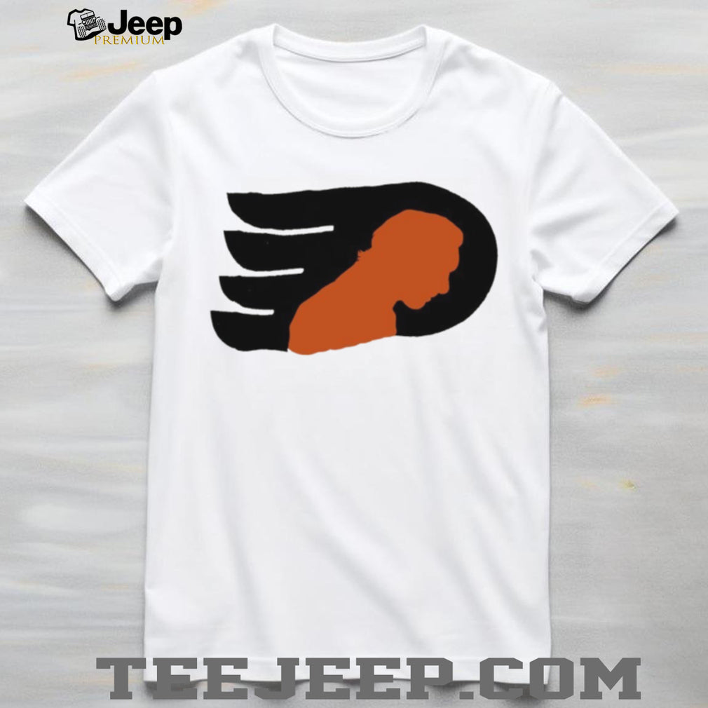 Philadelphia Flyers Hockey Orange Silhouette Logo Vintage Distressed Fan Men Women T Shirt