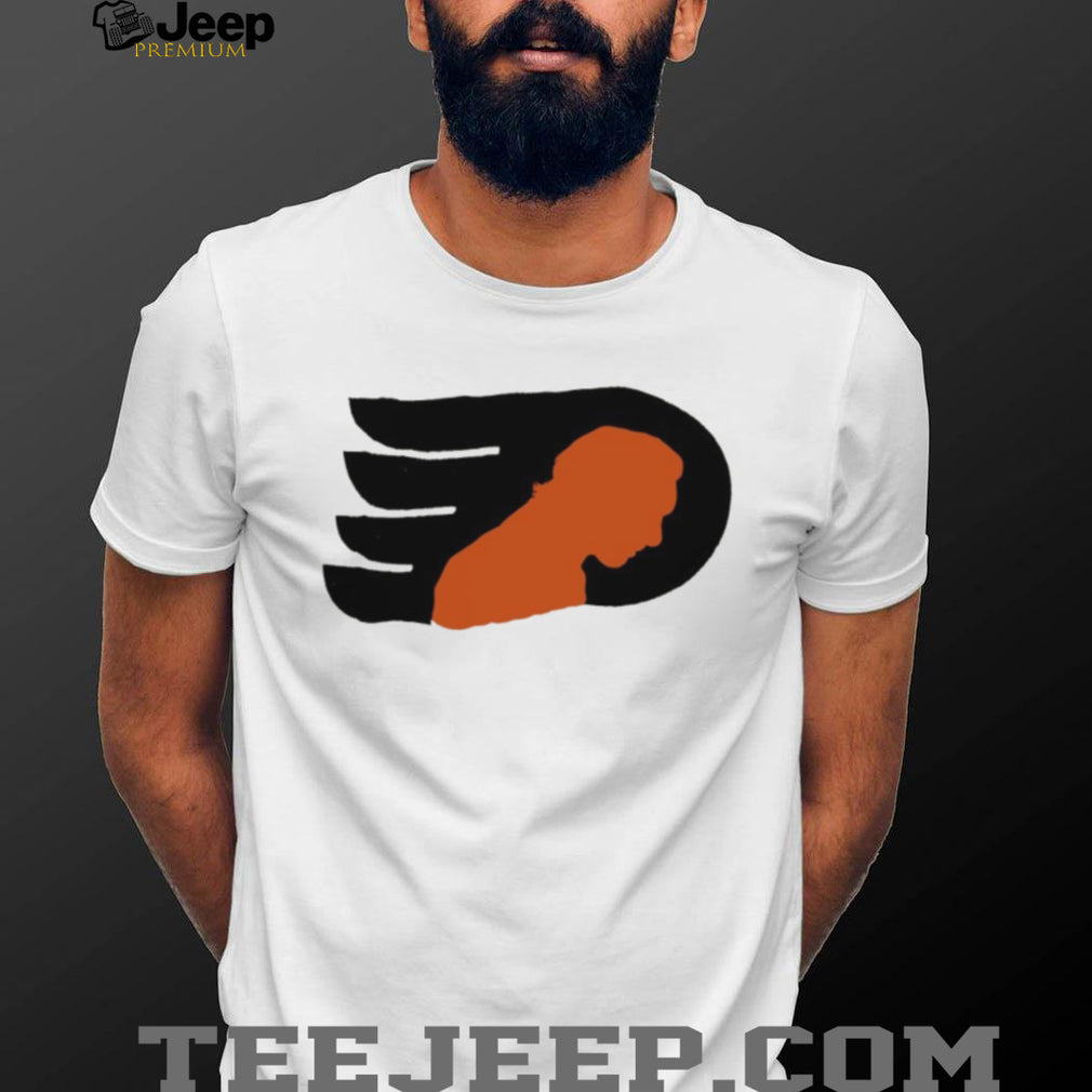 Philadelphia Flyers Hockey Orange Silhouette Logo Vintage Distressed Fan Men Women T Shirt