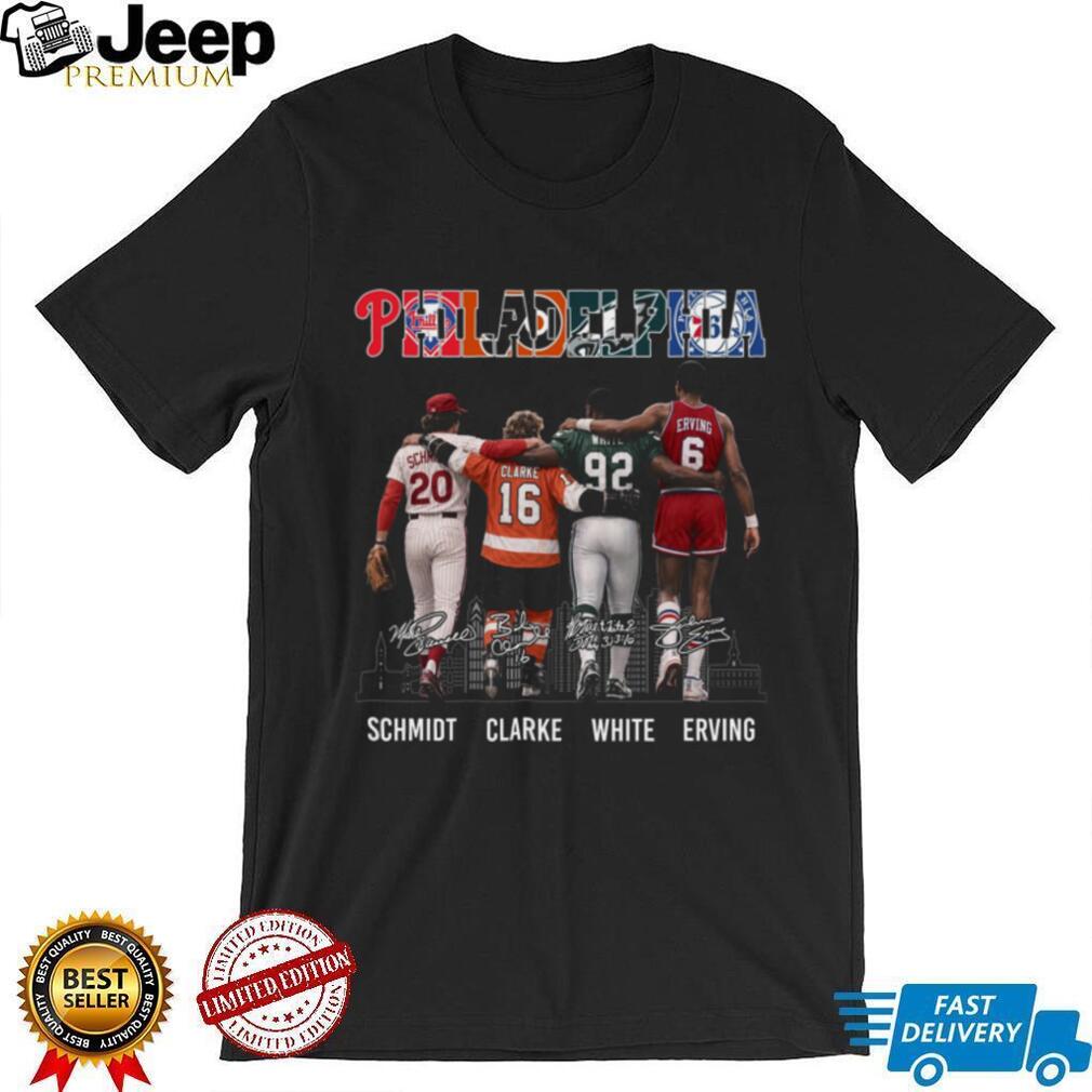 Philadelphia Legends Sports Stars Schmidt Clarke White Erving Retro City Fan Vintage Shirt