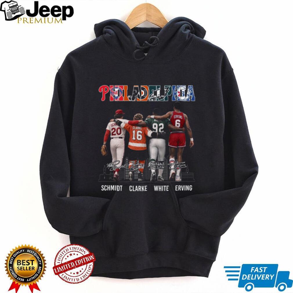 Philadelphia Legends Sports Stars Schmidt Clarke White Erving Retro City Fan Vintage Shirt