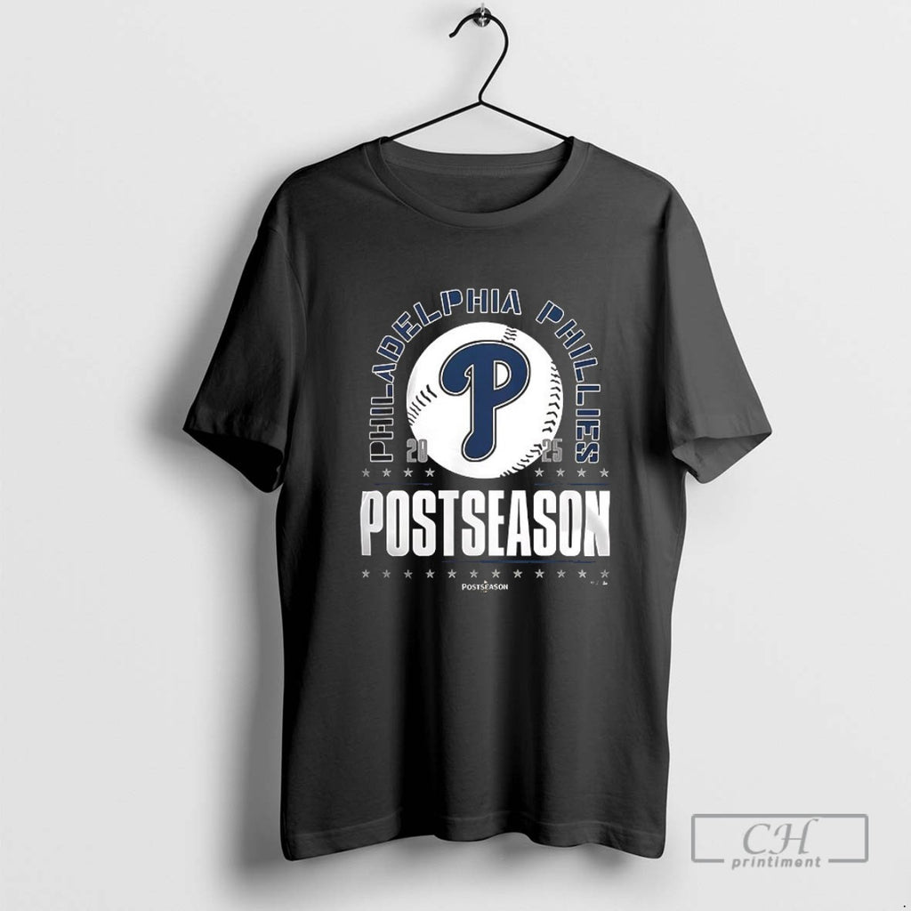 Philadelphia Phillies 2025 Mlb Postseason Logo V Neck