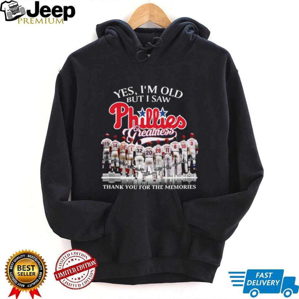 Philadelphia Phillies Baseball Legends Greatness Memories Sports Shirt