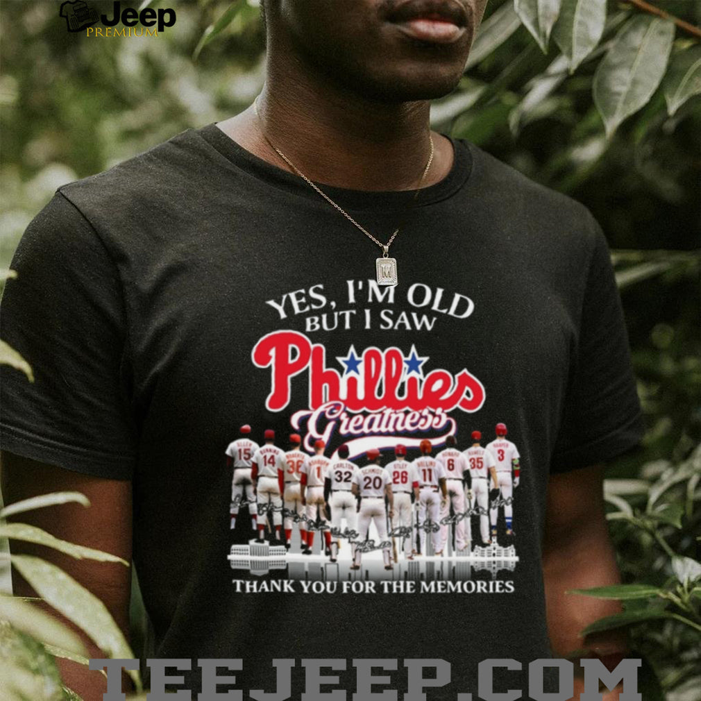 Philadelphia Phillies Baseball Legends Greatness Memories Sports Shirt
