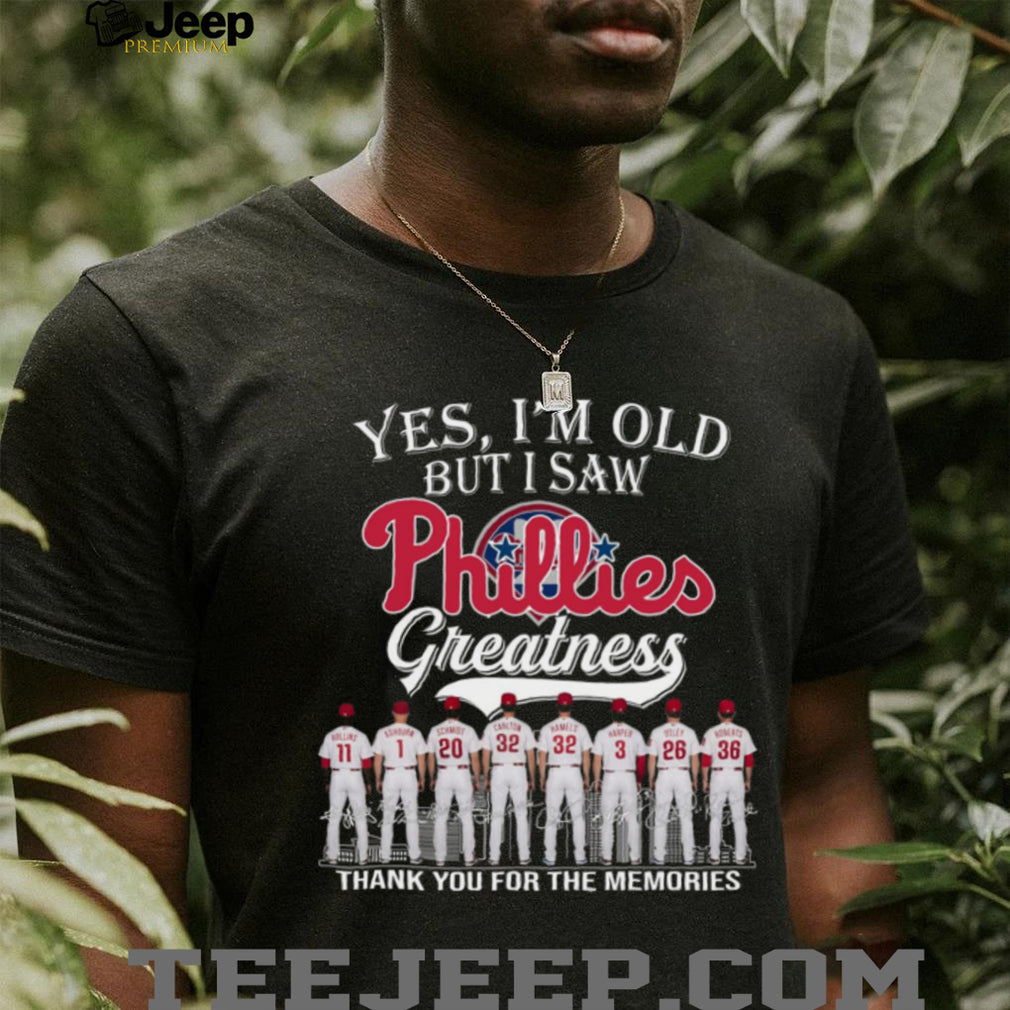 Philadelphia Phillies Baseball Team Legends Retro Style Greatness Gift For Loyal Fans Shirt