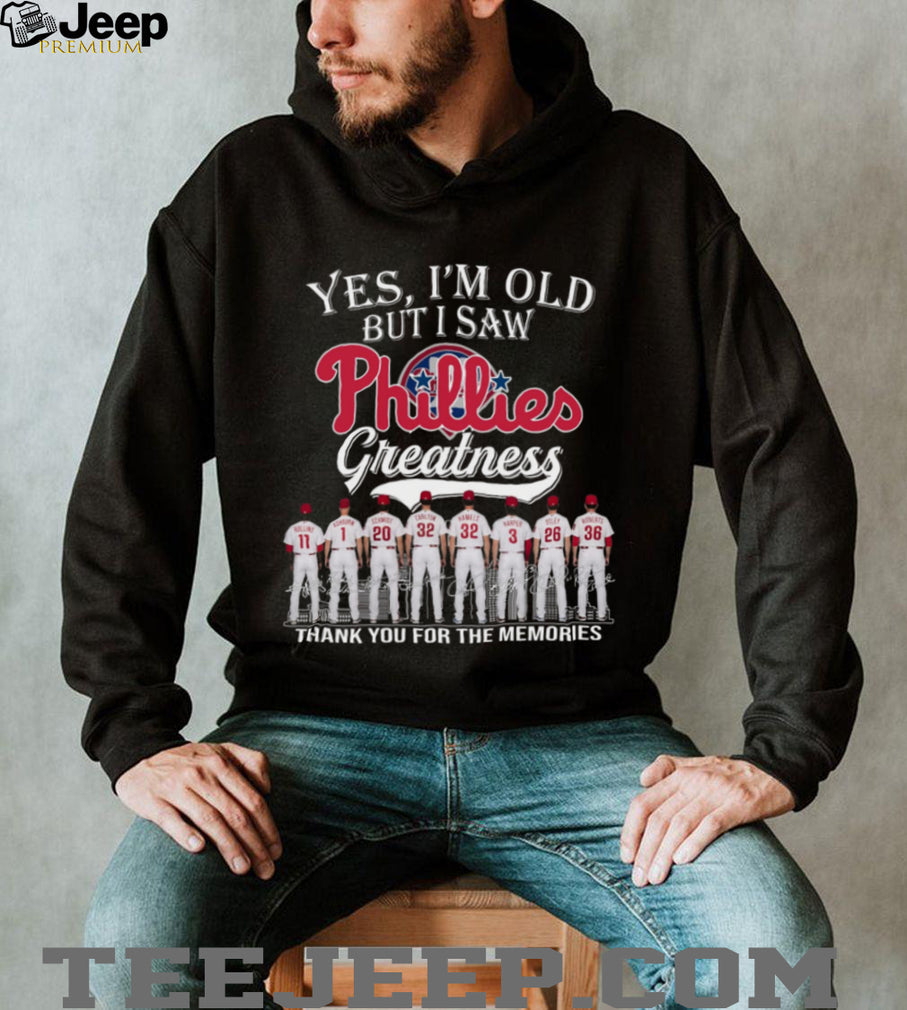 Philadelphia Phillies Baseball Team Legends Retro Style Greatness Gift For Loyal Fans Shirt