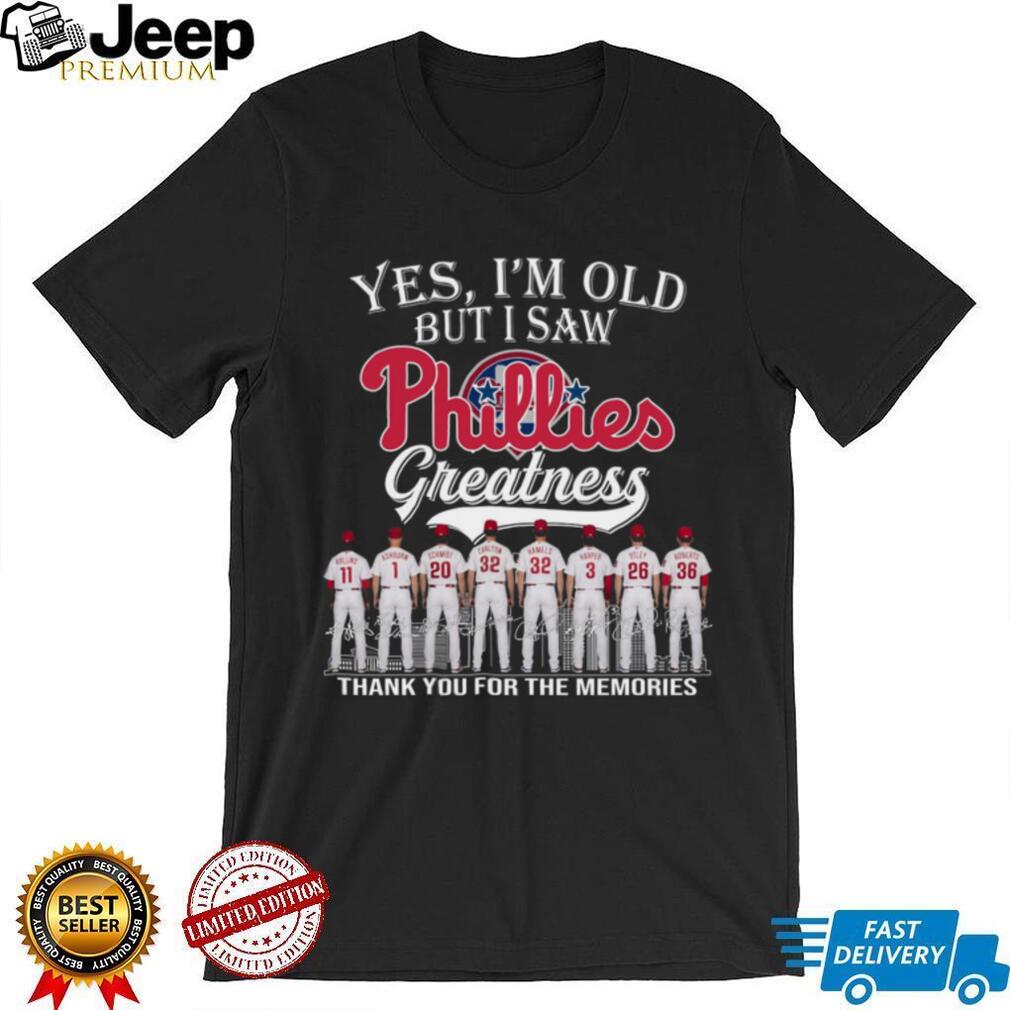 Philadelphia Phillies Baseball Team Legends Retro Style Greatness Gift For Loyal Fans Shirt