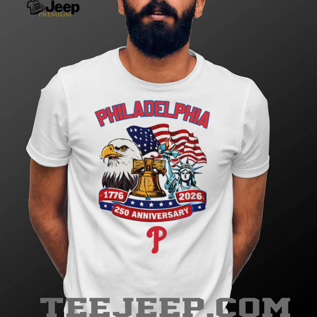 Philadelphia Phillies Custom 250th Anniversary American Spirit Jersey T Shirt