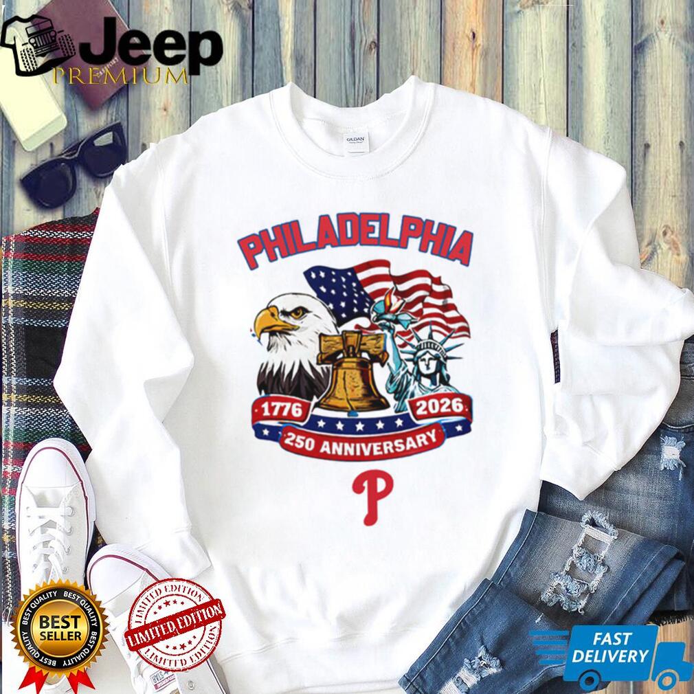Philadelphia Phillies Custom 250th Anniversary American Spirit Jersey T Shirt