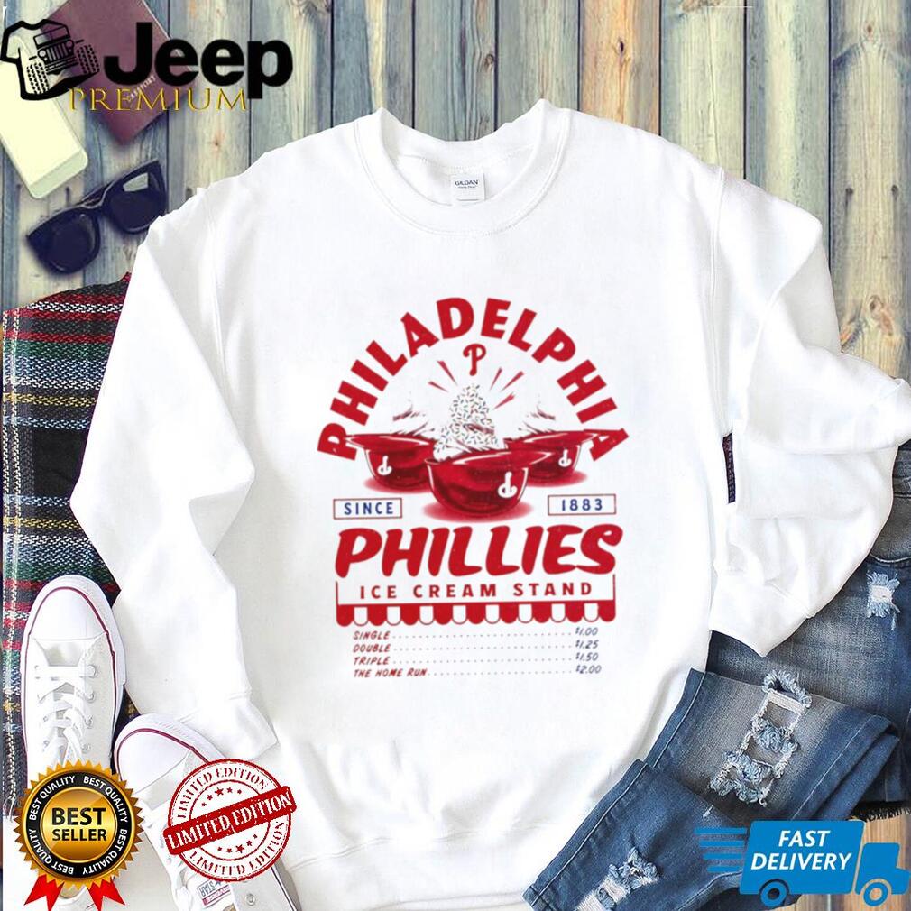 Philadelphia Phillies Ice Cream Stand Vintage Logo T Shirt