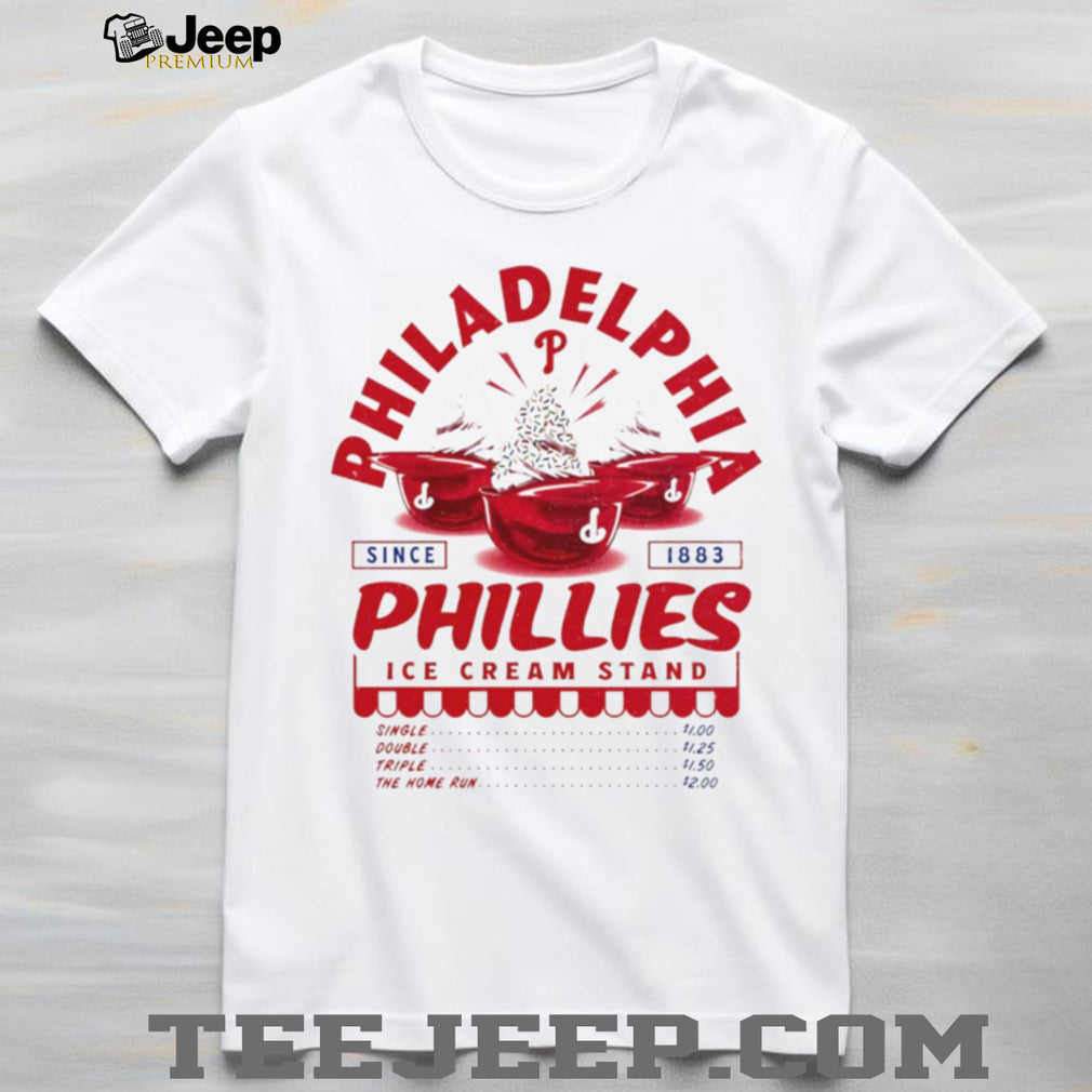 Philadelphia Phillies Ice Cream Stand Vintage Logo T Shirt