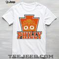 Philadelphia Philly Keystone Gritty Mascot Mascot Fan Apparel Retro Orange Men Women T Shirt