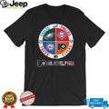 Philadelphia Sports City of Brotherly Love 4 Team Logo Circle T Shirt
