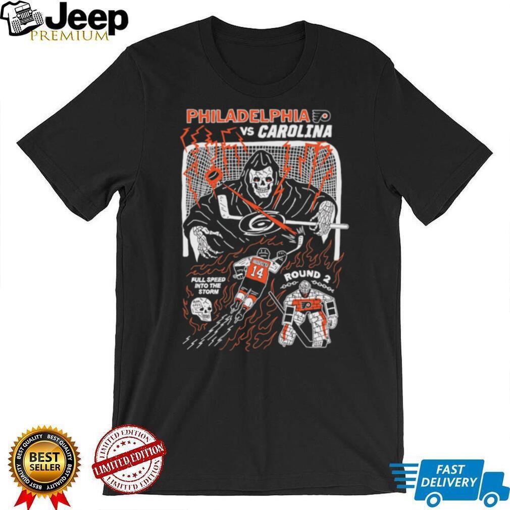 Philadelphia vs Carolina Hockey Reaper Round 2 Playoff T Shirt