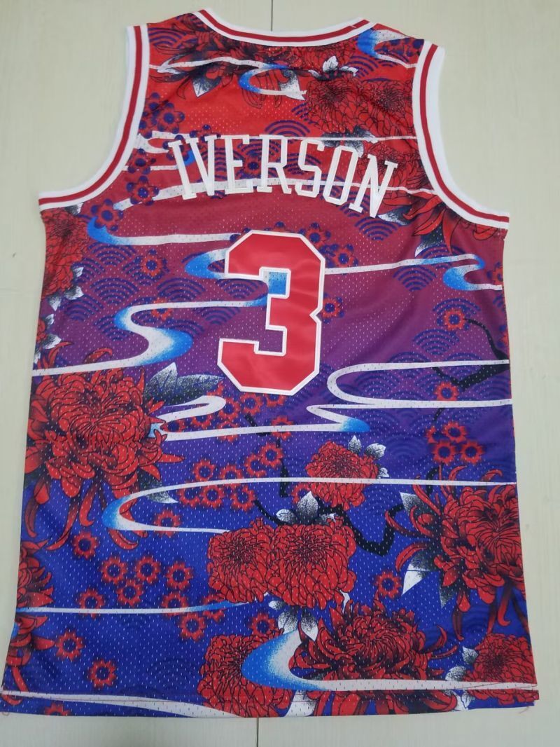 Philadelphia 76ers #3 Allen Iverson 76 3 Limited s-xxl Style 1