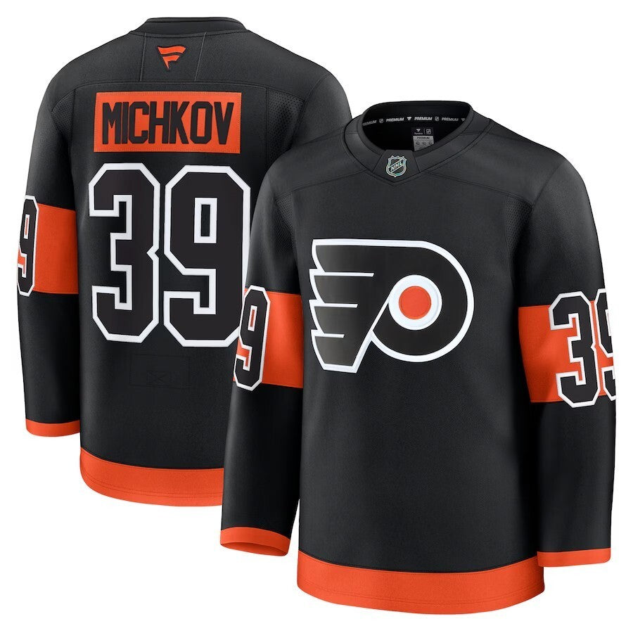 Philadelphia Flyers #39 Matvei Michkov Alternate Premium Jersey - Black