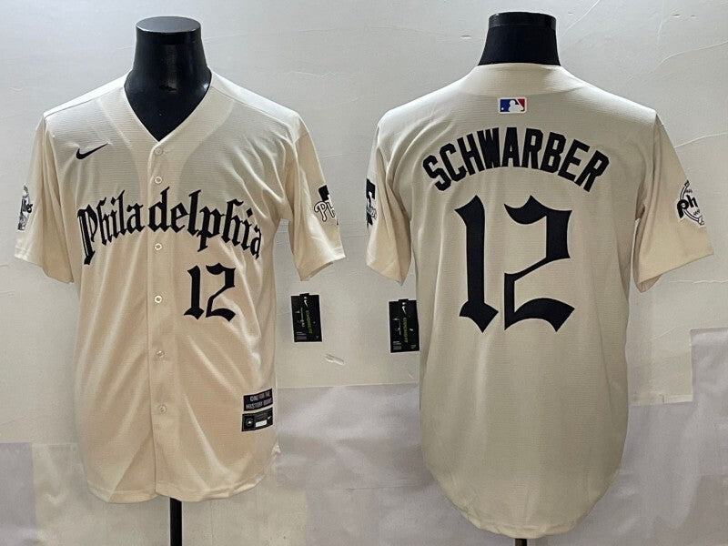 Philadelphia Phillies #12 Kyle Schwarber Phillies 5 Collaboration Style 1