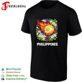 Philippines flaming tennis ball shirt