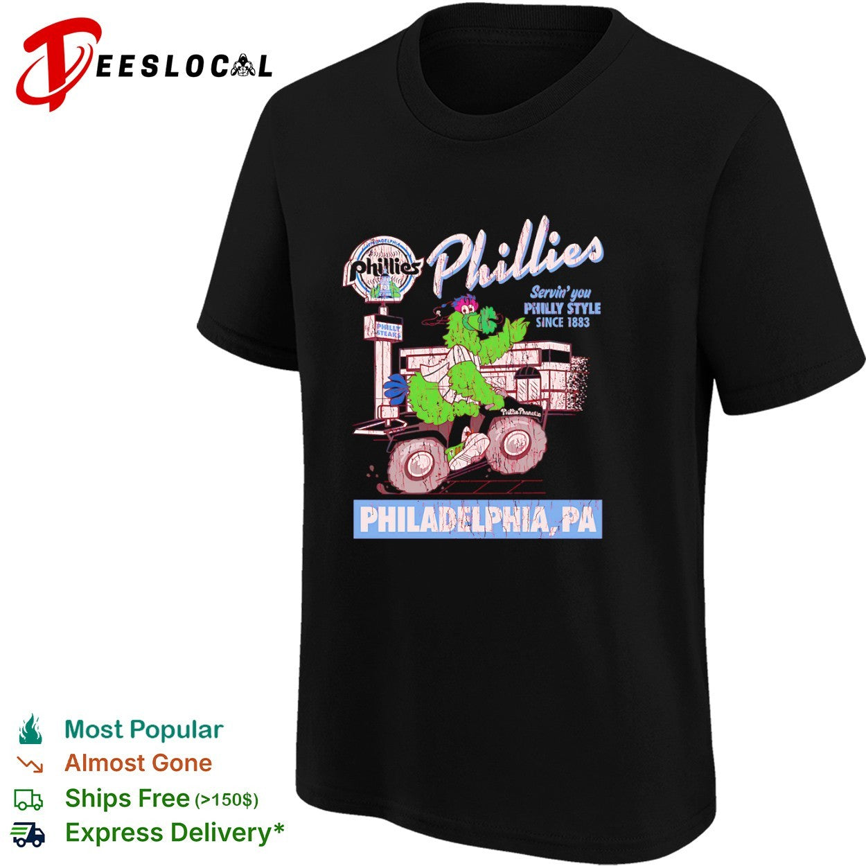 Phillie Phanatic Philadelphia Phillies Servin you Philly Style Since 1883 shirt