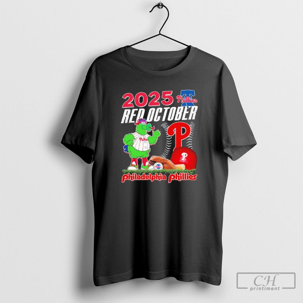 Phillies Red October 2025 Phanatic Masco Shirt Sweater