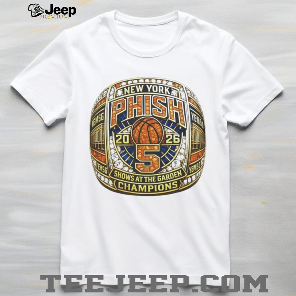 Phish Championship Ring New York 2026 shows at the garden shirt