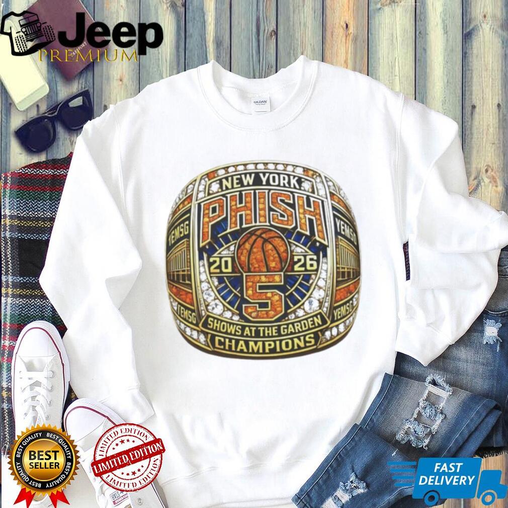 Phish Championship Ring New York 2026 shows at the garden shirt