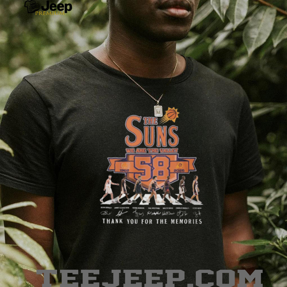 Phoenix Suns We Are The Valley 58th Anniversary 1968 2026 Abbey Road T Shirt