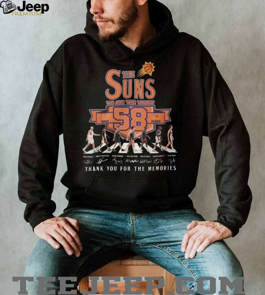 Phoenix Suns We Are The Valley 58th Anniversary 1968 2026 Abbey Road T Shirt