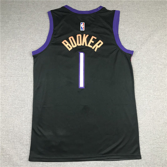 Phoenix Suns #1 Devin Booker 21 Suns 1 Black City Edition Style 1