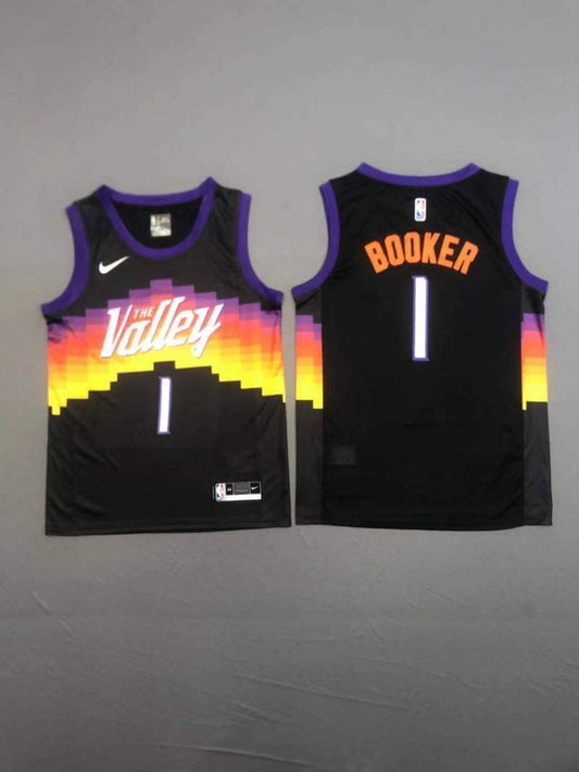 Phoenix Suns #1 Devin Booker Suns New 1# City Black Jersey