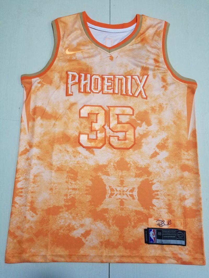 Phoenix Suns #35 Kevin Durant Suns 35 Orange s-xxl Style 2