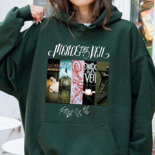 Piercee The Vveil Inspired Hoodie, Metal Rock Tee, Rock Band Tour Merch, Unisex Sweater Pullover Tee