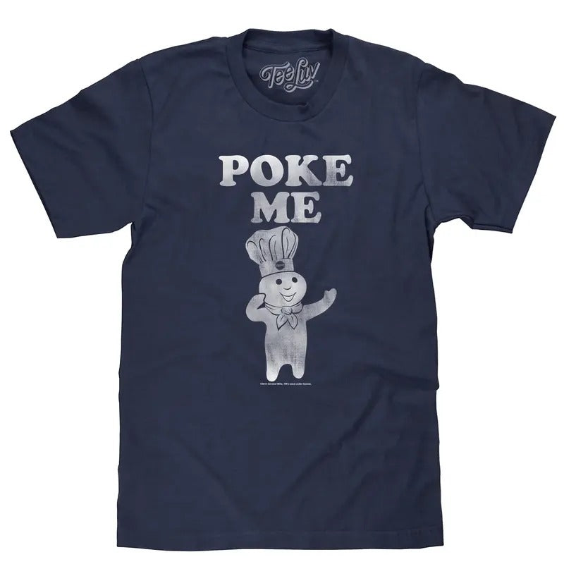 Pillsbury Doughboy Poke Me T-Shirt - Navy Hoodie, Sweatshirt | WearSparks.com