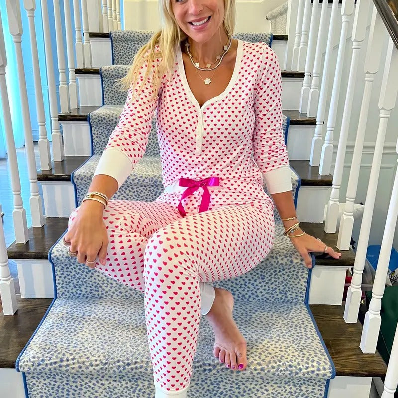 Pink Heart Pajama Set T-Shirts, Hoodie, Sweatshirt | WearSparks.com