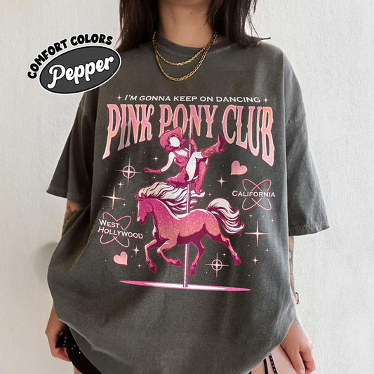 Pink Pony Club Comfort Colors Shirt, Cowgirl Chappell Shirt, Midwest Princess Tour Concert Shirt Tshirt
