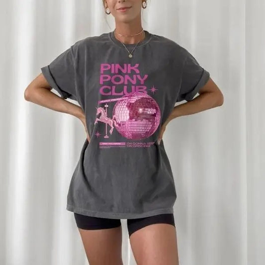 Pink Pony Club Shirt, Midwest Princess Tour, Sapphic Lesbian WLW Pride Music Tee Comfort Colors