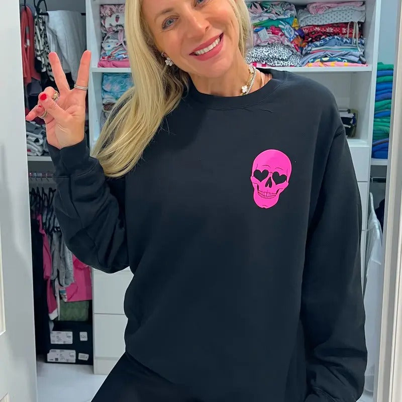 Pink Sugar Skull Sweatshirt