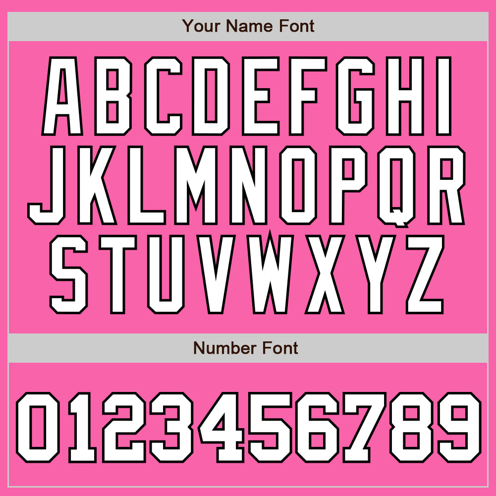 Custom Pink White Pinstripe White-Black Authentic Baseball Jersey