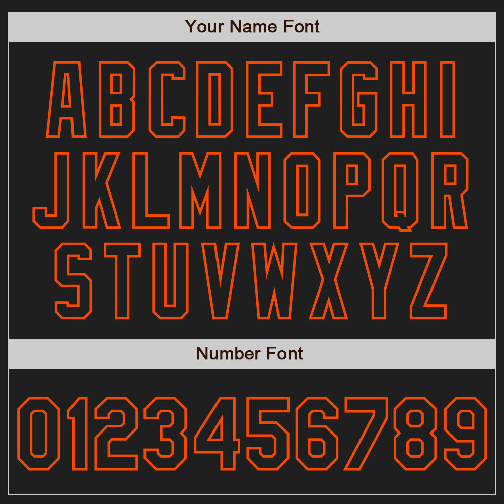 Custom Black-Orange Classic Vertical Stripe Fluid Liquid Texture Authentic Baseball Jersey