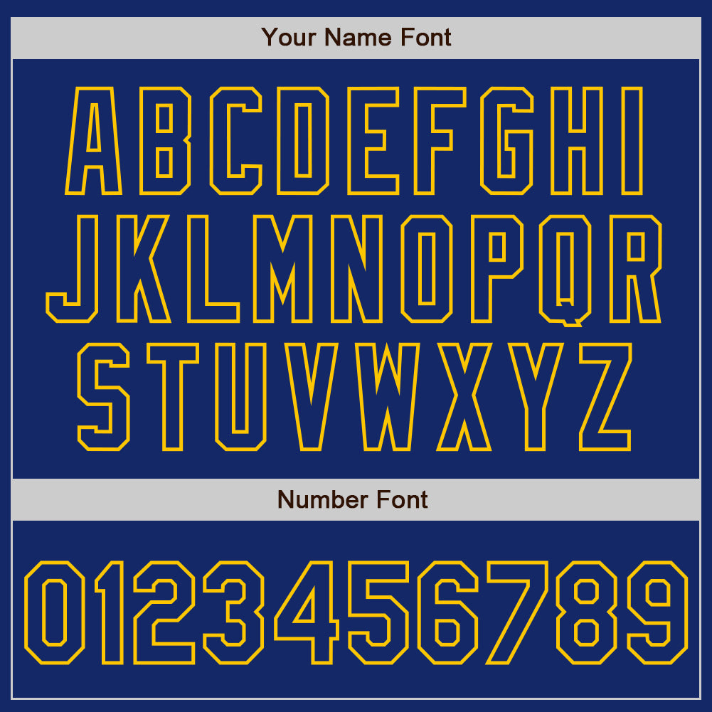Custom Royal-Yellow Classic Vertical Stripe Fluid Liquid Texture Authentic Baseball Jersey