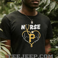 Pittsburgh Baseball Nurse T Shirt It’s A Work Of Heart Stethoscope Design