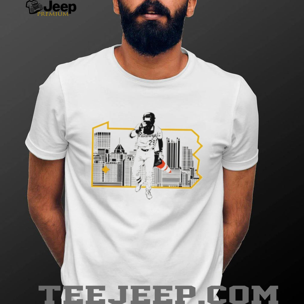 Pittsburgh Baseball Pennsylvania Skyline Silhouette Graphic T Shirt