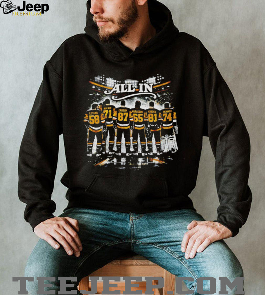 Pittsburgh Hockey All In Player Lineup T Shirt