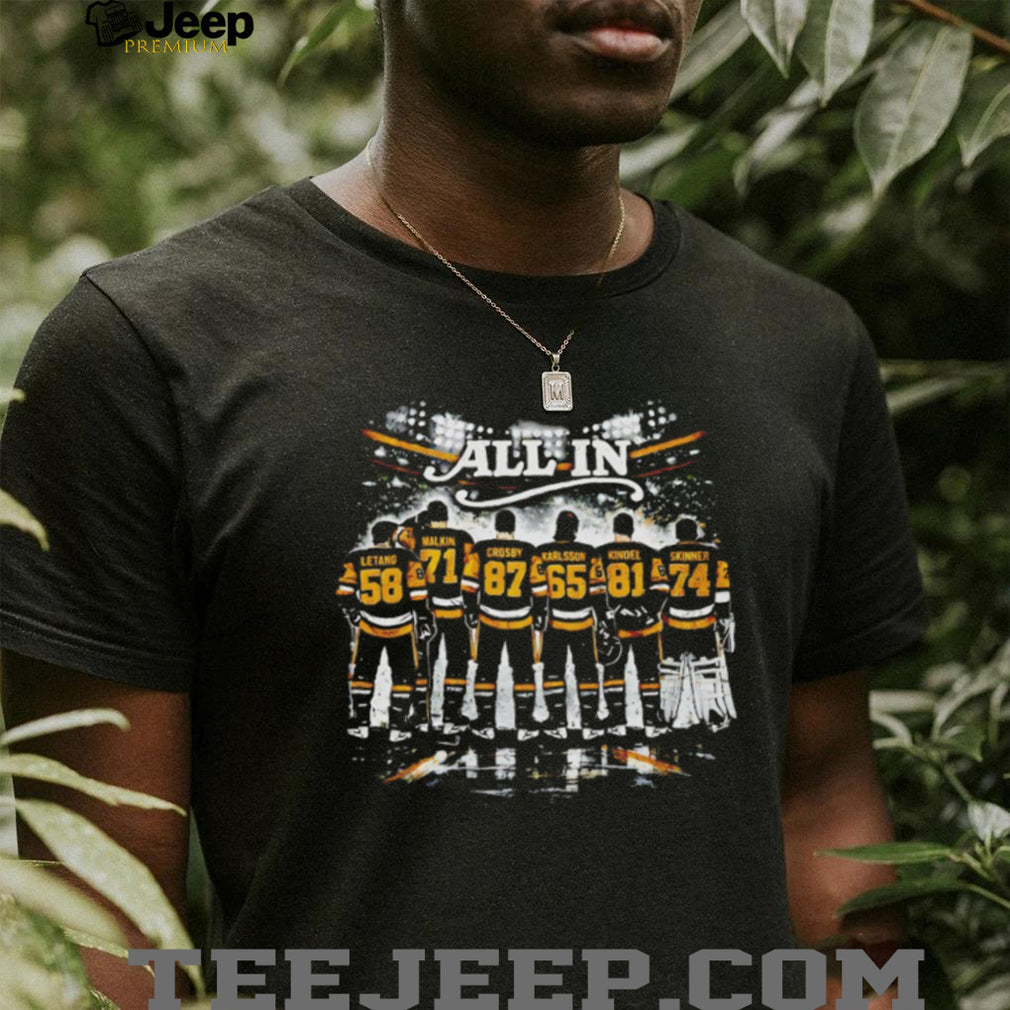Pittsburgh Hockey All In Player Lineup T Shirt