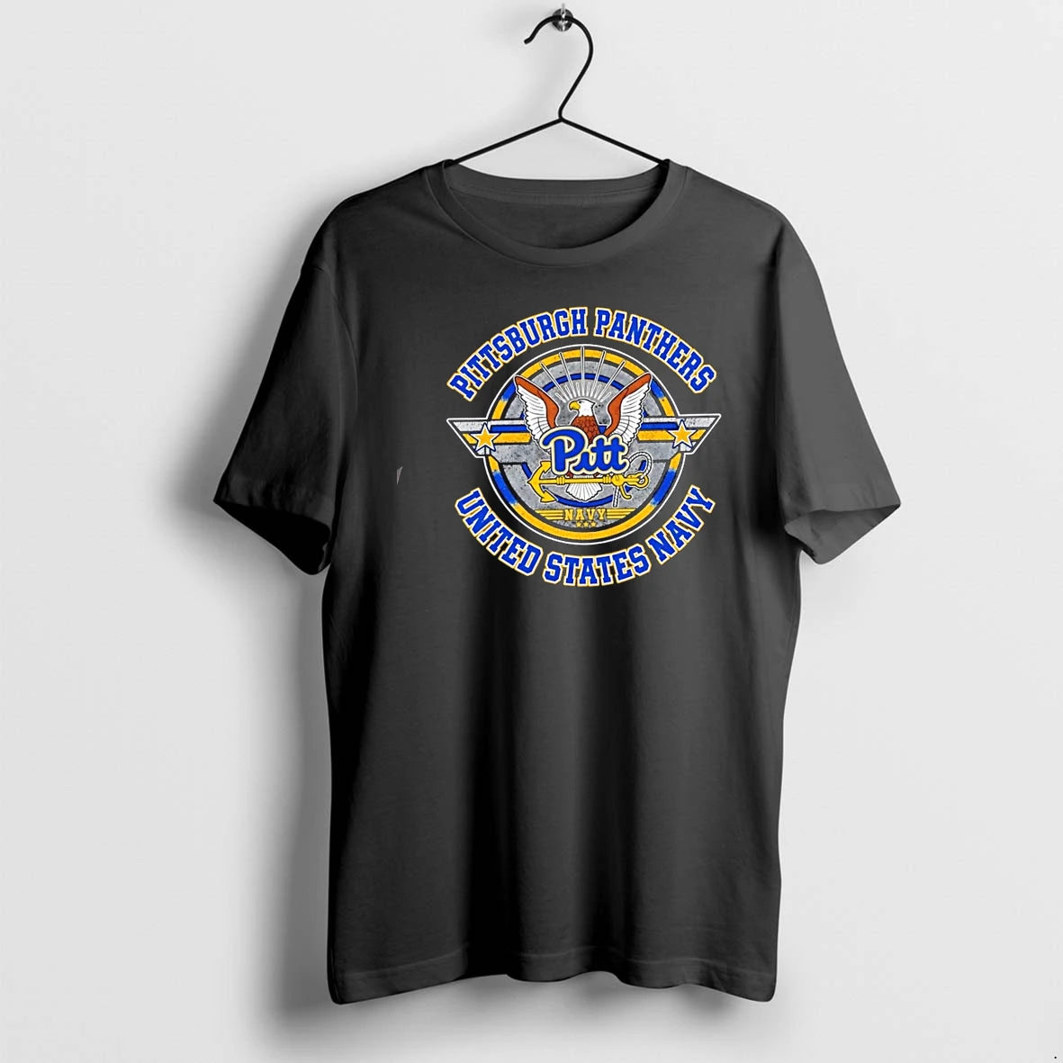 Pittsburgh Panthers United States Navy Distressed Logo Tshirts Sweater