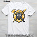 Pittsburgh Pirates Fire Department FD Logo Baseball Fans First Responders White T Shirt